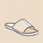 beige house slippers image